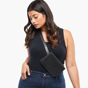 Able Mare Belt Bag Wallet Womens One Size Black Festival Crossbody Travel